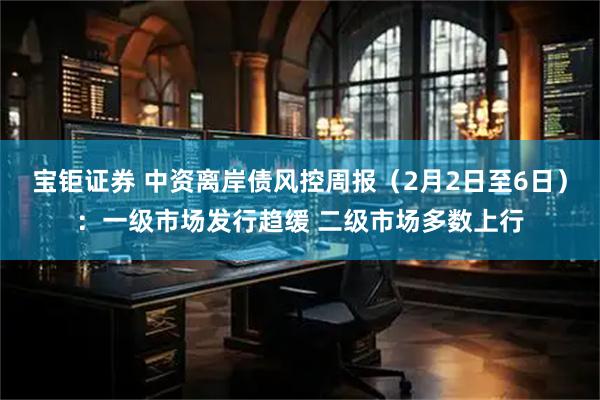 宝钜证券 中资离岸债风控周报（2月2日至6日）：一级市场发行趋缓 二级市场多数上行